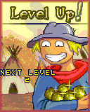 1849 Gold Rush (Mophun) screenshot: Level up!
