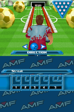AMF Bowling Pinbusters! (Nintendo DS) screenshot: Direction