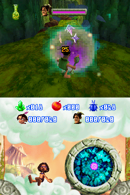 Tak: The Great Juju Challenge (Nintendo DS) screenshot: First enemies