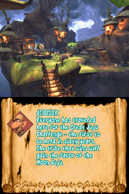 Tak: The Great Juju Challenge (Nintendo DS) screenshot: Pupanunu Village