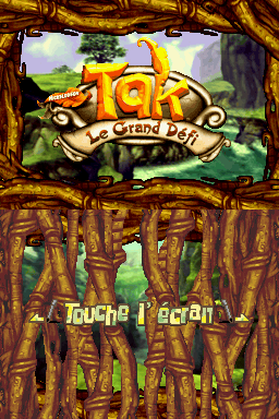 Tak: The Great Juju Challenge (Nintendo DS) screenshot: French title screen