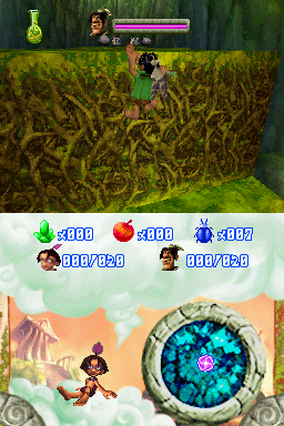 Tak: The Great Juju Challenge (Nintendo DS) screenshot: Character switching
