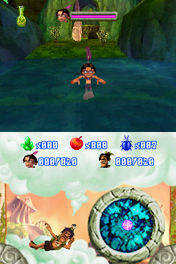 Tak: The Great Juju Challenge (Nintendo DS) screenshot: Collect the feather