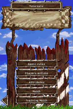 Blood Bowl (Nintendo DS) screenshot: Tutorials