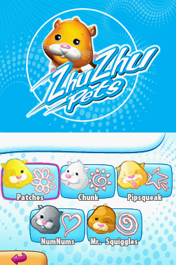 ZhuZhu Pets (Nintendo DS) screenshot: Pet Selection