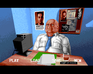 Hoverforce (Amiga) screenshot: Main menu