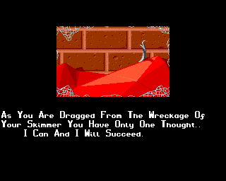 Hoverforce (Amiga) screenshot: Game over