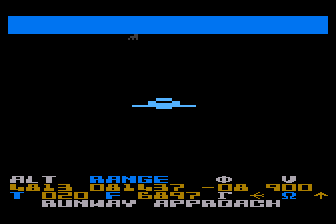 Screenshot of 747 Landing Simulator (Atari 8-bit, 1981) - MobyGames