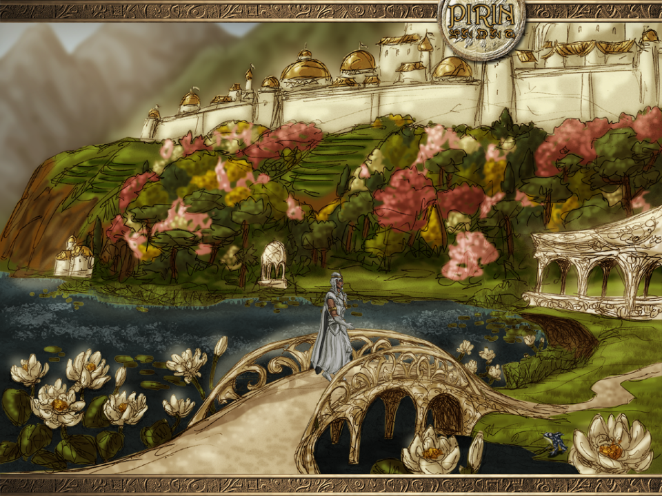 Eselmir and the Five Magical Gifts (Windows) screenshot: A little new place has been unlocked (compared to chapter 1) - the lake shore.