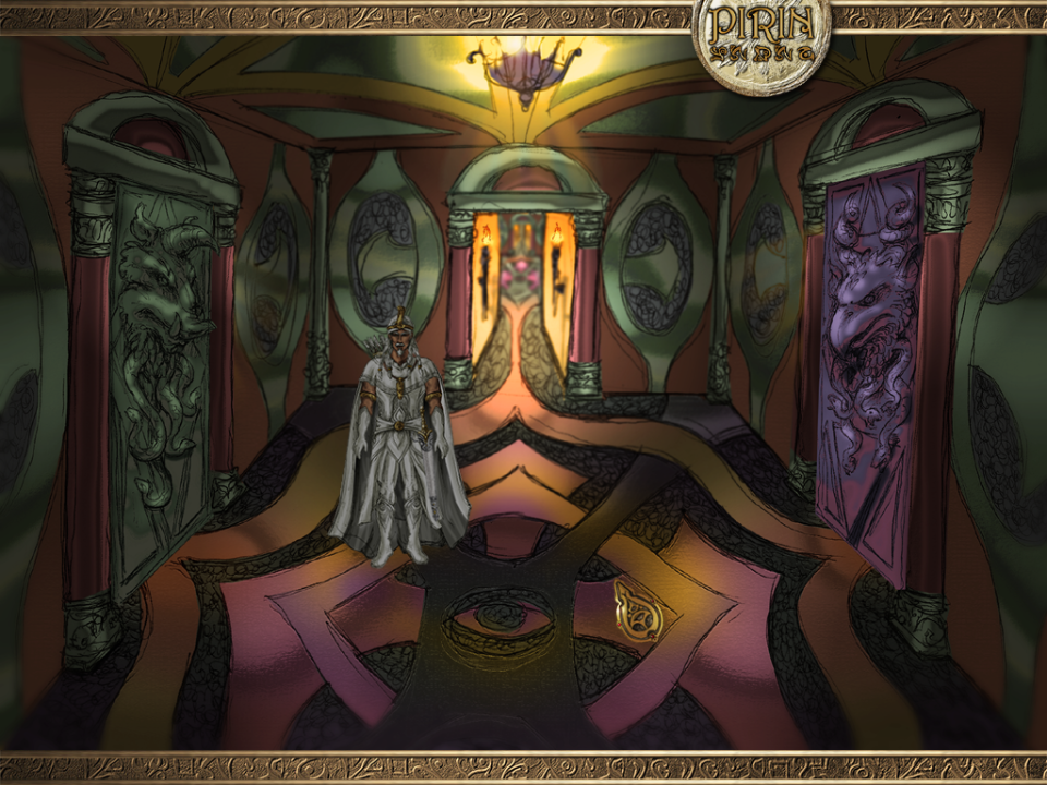 Eselmir and the Five Magical Gifts (Windows) screenshot: A corridor inside the labyrinth.