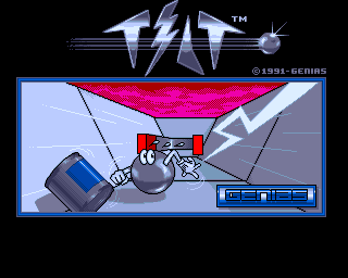Tilt (Amiga) screenshot: Title screen