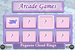 Barbie and the Magic of Pegasus (Game Boy Advance) screenshot: Arcade Games