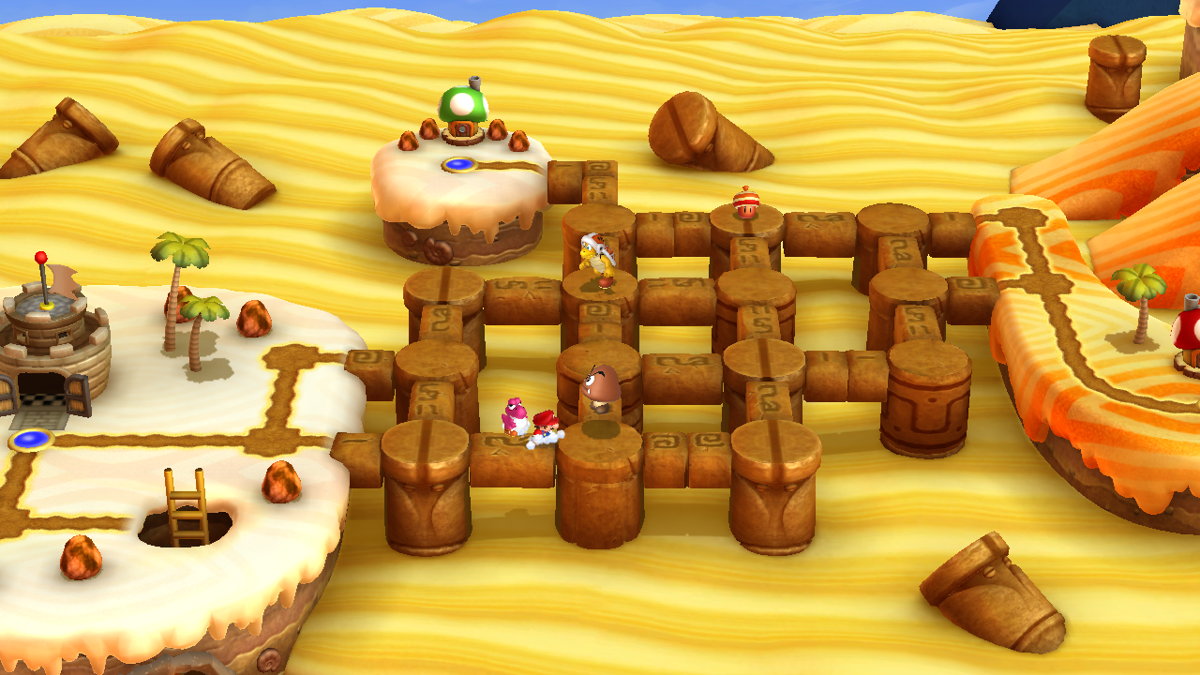 New Super Mario Bros. U (Wii U) screenshot: Ambushed by goomba