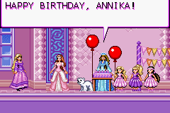 Barbie and the Magic of Pegasus (Game Boy Advance) screenshot: New Game - Surprise!