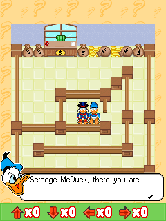 Donald Duck's Quest (J2ME) screenshot: I found you!