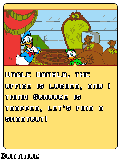 Donald Duck's Quest (J2ME) screenshot: A bit of backstory told via these cutscenes.