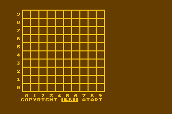Mugwump (Atari 8-bit) screenshot: Start