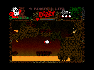 A Pirate's Life Dizzy (Windows) screenshot: ...and in case of this game, he just got stuck on this sequence. Despite the inconvenience, he was really fascinated by the solution...
