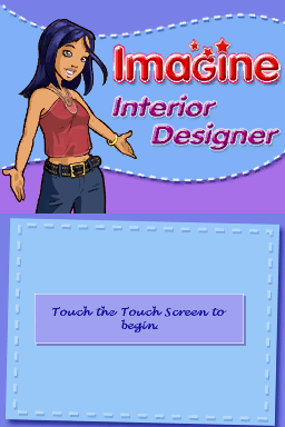 Imagine: Interior Designer (Nintendo DS) screenshot: English title screen