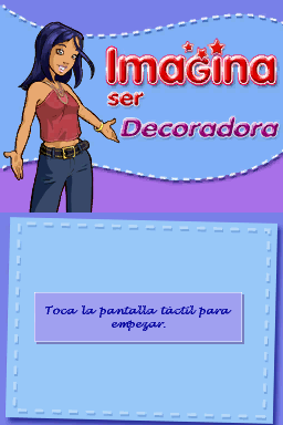 Imagine: Interior Designer (Nintendo DS) screenshot: Spanish title screen