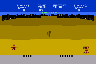Seawolf II and Gun Fight (Atari 8-bit) screenshot: I'm Hit