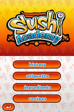 Sushi Academy (Nintendo DS) screenshot: Sushipedia