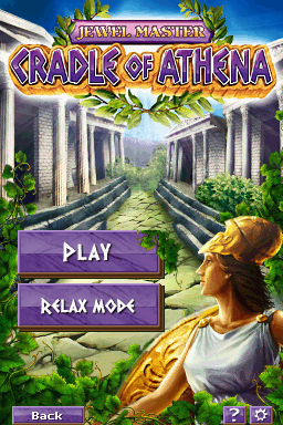 Jewel Master: Cradle of Athena (Nintendo DS) screenshot: Jewel Master: Cradle of Athena title screen