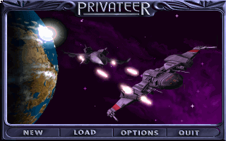 Wing Commander: Privateer (DOS) screenshot: Main Menu