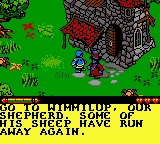 The Nations: Land of Legends (Game Boy Color) screenshot: Off to the shepherd