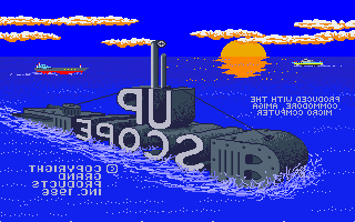 Up Scope (Amiga) screenshot: Title screen