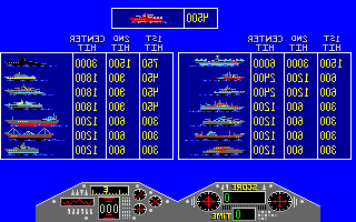 Up Scope (Amiga) screenshot: Score table