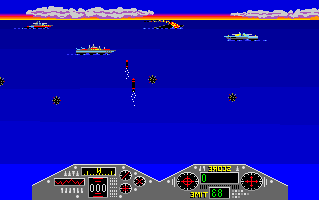 Up Scope (Amiga) screenshot: Game start
