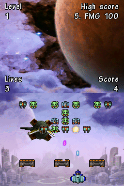 Game Hits! 4 Games in 1 (Nintendo DS) screenshot: Space Ship