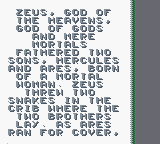 Hercules: The Legendary Journeys (Game Boy Color) screenshot: Story