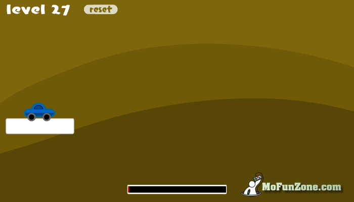 Rocket Car (Browser) screenshot: Level 27: follow the moving platform.