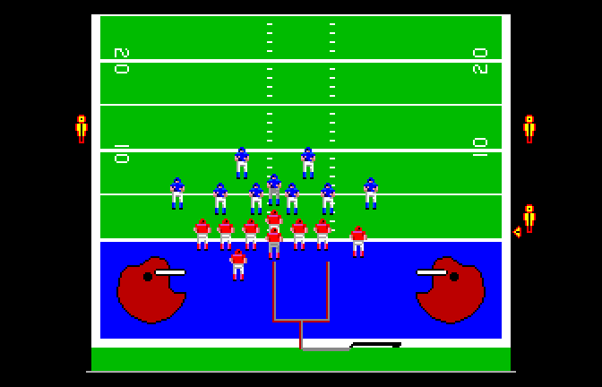 Quarterback (Apple IIgs) screenshot: Line of Scrimmage