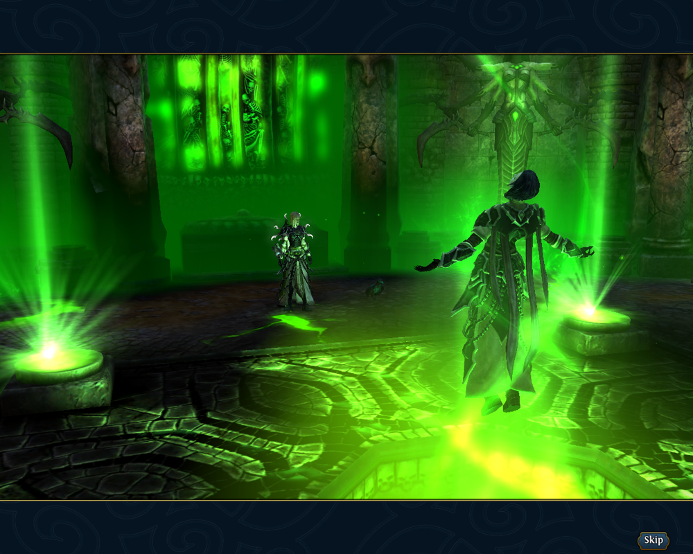 Might & Magic: Heroes VI (Windows) screenshot: In-game cutscene - Anastasya is brought back from the dead