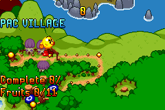 Pac-Man World 2 (Game Boy Advance) screenshot: World map