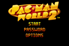 Pac-Man World 2 (Game Boy Advance) screenshot: Title screen