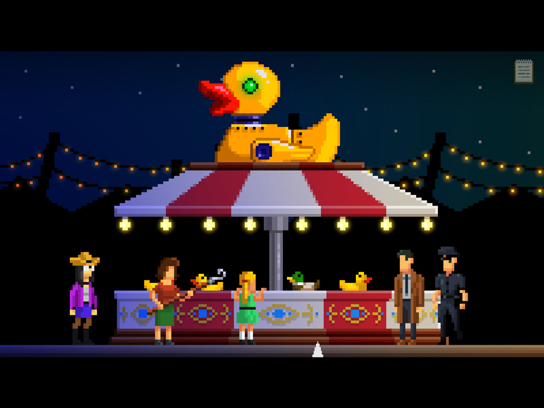 The Darkside Detective: A Fumble in the Dark (Windows) screenshot: One of the prize-winning games in the amusement park.