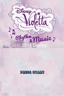 Disney Violetta: Rhythm & Music (Nintendo DS) screenshot: English Title Screen