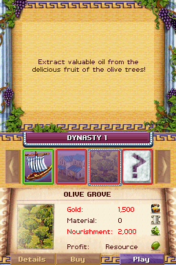Jewel Master: Cradle of Athena (Nintendo DS) screenshot: Olive Grove