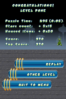 Mechanic Master 2 (Nintendo DS) screenshot: Level Done
