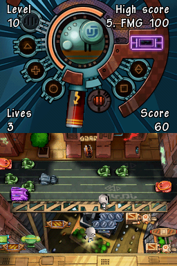 Game Hits! 4 Games in 1 (Nintendo DS) screenshot: Highway Hopper