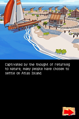Petz Rescue: Endangered Paradise (Nintendo DS) screenshot: Atlas Island