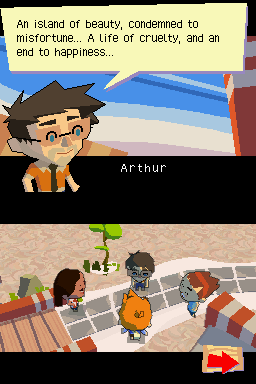 Petz Rescue: Endangered Paradise (Nintendo DS) screenshot: The poet Arthur