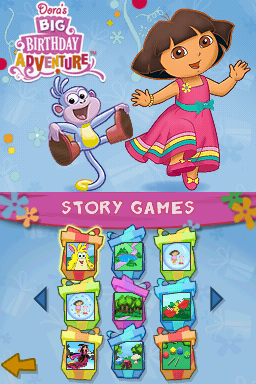 Screenshot of Dora's Big Birthday Adventure (Nintendo DS, 2010) - MobyGames