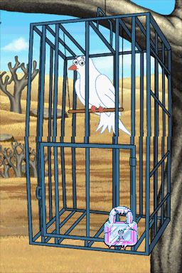 Dora the Explorer: Dora Saves the Snow Princess (Nintendo DS) screenshot: Free the bird