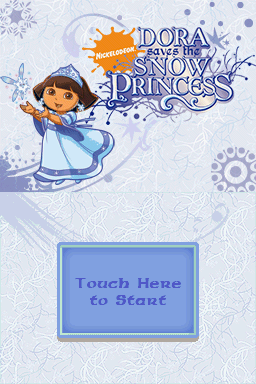 Dora the Explorer: Dora Saves the Snow Princess (Nintendo DS) screenshot: Title Screen