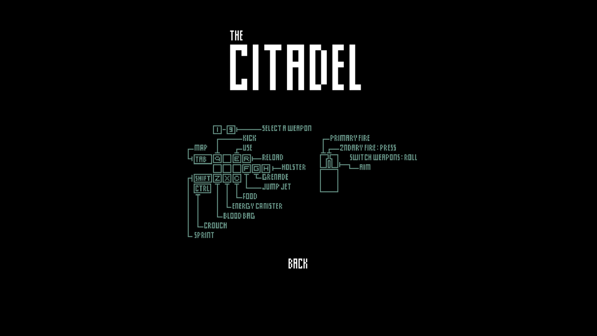 The Citadel (Windows) screenshot: Instructions